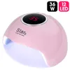 ROHWXY SUN 5X Plus Lampada UV LED per asciugatrice unghie 54W/48W/36W Lampada ghiaccio per gel per manicure Gel per unghie