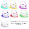Korean Skin Rejuvenation Anti Acne Wrinkle Removal 7 Color LED Photon Beauty Mask Led Light Therapy Massage Facial Care Machine