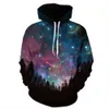 galaxy print mens sweatshirt