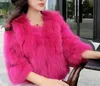 Furry manteau de fourrure femmes Fluffy chaud à manches longues Fox nouveaux vêtements d'extérieur Faux Automne Hiver Manteau de fourrure Veste femme Poilu Pardessus fourrure
