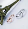 Романтическое кольцо в форме сердца для женщин подарки подарки подарки в любители розового золота простой размер кольца 5 -102543