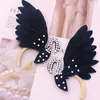 Populaire Swan Feather Earrings Earclip Party Oorbellen Sieraden Voor Vrouwen En Meisjes Zwart Wit Fairy Females Mode-accessoires