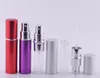 5 ml Mini Spray Parfym Bottle Travel Refillable Empty Cosmetic Container Parfym Bottle Atomizer Aluminium Refillerbara flaskor