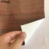 1.52x20 mètres Brillant Grain De Bois Faux Finition Texturé Vinyle Wrap Feuille De Film Pour Meubles De Bureau À Domicile DIY Air-Release Car Foil Sticker