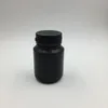 30 Sets 100ml zwarte HDPE-capsules flessen capsules container met pull-ring caps