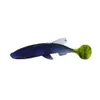 Hengjia 4 renkler 7 cm 5.5g Yumuşak cazibesi Swimbait Silikon Canlı Balıkçılık cazibesi Isca Yapay Yem Sazan Balıkçılık Mücadele