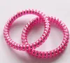 Cavo telefonico di alta qualità Cavo di gomma Cravatta per capelli Ragazze Elastico per capelli Fascia Anello Corda Colori caramella Bracciale elastico Scrunchy misto Col4567214