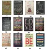 Festival home rules decoration metal painting wall art Vintage stamp love tin signs bar pub cave bedroom decoration shabby chic wall sticker