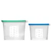 1000ml sacos de armazenamento reutilizáveis ​​de silicone | Melhor forsandwich, líquido, lanche, almoço, frutas, congelador hermético Selo DC681