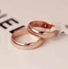 KNOCK Hohe qualität Einfache Runde Männer Ringe weibliche Rose Gold farbe hochzeit ringe für frauen Liebhaber mode Schmuck Geschenk