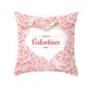 Happy Valentines Day Pillow Cases Heart Love Print Throw Pillow Case Valentine Day Home Decoration Pillowcase