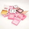 Hela falska ögonfransförpackningslådor Lådor Packaging Custom Logo Faux Cils Mink Eyelashes Magnetic Square Case Bulk Vendor H1028223