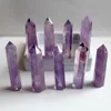 Naturalny Fioletowy Kryształ Kwarcowy Wieża Kwarc Purpurowy Kryształ Obelisk Wand Healing Crystal 5 CM 6cm 7cm