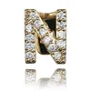 Guld silver färg iced out a-z anpassade brev grillz full diamant tänder brevgrillar botten tand keps hip hop dental munnen tänder hängslen