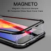 Metal Case magnetico per caso della copertura magnetica adsorbimento iPhone XS MAX Corpo 360 completo per iPhone XR Samsung Note 9 S9 Inoltre S8 con il sacchetto di OPP