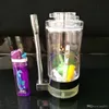 Il nuovo acrilico con lampada ad alcool, accessori per bong in vetro all'ingrosso, fumo di pipa ad acqua in vetro,