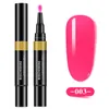 Nail Polish Pen 3 In 1 Gel 24 Colors Nail Varnish Pen Glitter One Step Gel Easy To Use UV Nail Gel Pen