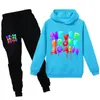 Teenmiro 2pcs Kids Clothes Set Long Sleeve Hooded Sweatshirt Pant Boy Girl Sport Wear Teenagers Cotton Sportwear Children Outfits 4457842