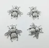 20pcs/Lot Big Fat Bee Insects Alloy Charms Pendants Retro Jewelry DIY Keychain Ancient Silver Pendant For Bracelet Earrings 38x40mm