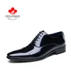 Homens Business Dress Shoes Masculino 2020 Primavera Moda Escritório de Alta Qualidade Espelho Calçado de Couro Marca Sapatos formais Homens Men Sapatos