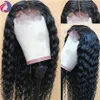 360 Lace Frontal Perücke Deep Wave Bob Lace Front Curly Human Hair Perücken für Frauen 13x6 Fake Scalp Wig 250 Density5169793