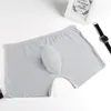 4pcs lot Men Underwear Boxer Shorts Mens Ice Silk Seamless U Convex Very Soft Sexy Kilot Male Men's Underpants Cueca Boxer Ho243A