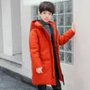 어린이 039S 의류 소년 039면 겨울 코트 긴 두꺼운 따뜻한 재킷 캐주얼 패션 후드 윈드 브레이커 아이 아웃웨어 315 Y2038526