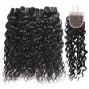 Ishow Virgin Weave Extensions Körperwelle 828 Zoll für Frauen gerade tiefe lose lockige Wasser Tressen natürliche schwarze Farbe menschliches Haar Bu5416139