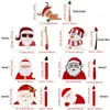 2019 Nya biltillbehör Julen Auto Dekorationer DIY Bilklistermärke Vindruta Santa Claus Cute Window Dekaler Bil Wiper Sticker