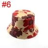 Women Floral Grid Bucket Hat Basin Fisherman Cap Topee Outdoor Travel Canvas Casual Sunhat Classic Printed Beanie Hat Folding Caps B71601