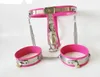 Stainless Steel Male Chastity Belt Device collar Thigh Wrist Ankle 6 pc Set #R32