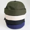 Fashion-Hat для без полей Мужчины Женщины Монтажн Хлопок Bonnet Череп Черного Cap Докер без полого Sailor Watch Beanie