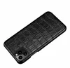 für iPhone 11 11 Pro Max XS XR X 3D echtes Leder Krokodil-Fall-Alligator Retro-Abdeckung