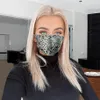 PM2.5 Leopard Mask Cotton Mask Enkel Unisex Svart Cykling Andningsbar Munnen Mask Face Mouth Masks Gratis frakt