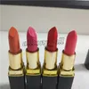 Professionell läppsmakeup Matte Lipstick Set 4 Color Lips Cosmetic Black Tube 4pcskit High Quality7979579