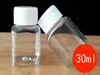 30 ml transparent husdjur liten fyrkantig flaska skruvlock plast flaskor piller flaskor klar kapsel flask4894077