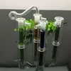 Farbiger tragbarer Mini-Zigarettenkessel aus geriffeltem Glas Großhandel Bongs Ölbrenner Rohre Wasserpfeifen Glaspfeife Bohrinseln Rauchen Fre