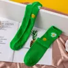 Baby Socks Kids Daisy Letter Printed Stockings Boys Girls Floral Printed Colorful Knee High Socks Ins Loose Socks Fashion Calf Sock PY643