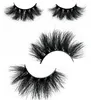 رموش رموش 5D Real Mink Big Eye Lashes شعبية طويلة السميكة السميكة الرموش الطبيعية المصنوعة يدويًا