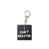 I CAN'T BREATHE keychain Black Lives Matter Face Mask George Floyd Party Favor Keyrings 17 styles LJJK2160