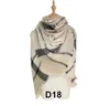 Écharpe Plaid Check Couvertures Foulards Filles Treillis Châle Hiver Grille Wraps Classique Col Carré Écharpe Gland Pashmina Foulard AZYQ6127