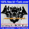 Body + Tank für KAWASAKI ZX ZX1000 CC R 10 ZX10R 2004 2005 214MY.100 Silber schwarz ZX10R 04 05 ZX1000C 1000CC ZX 10R 04 05 ABS-Verkleidungen