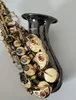 2020 bästa kvalitet sopran saxofon Yanagisawa S-992 B Flat saxofon Musikinstrument Svart lack med guldmässingsmunstycke