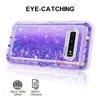 Dla Samsung S10 Case Robot Ciecz Quicksand Glitter Bling Back Cover Phone Case dla Samsung Galaxy S10 S10E