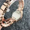 Ny 34 mm Fashion Crystal Inlay Clock Dial Rostfritt Steel Watchband Quartz Watches Women's Business Casual Party Dinner Exqu2403