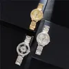 Neue Mode Herrenuhr Hip Hop Bling Diamant Iced Out Uhren Quarzwerk Herrenuhren Schönes Geschenk