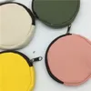 Best Party Gift blank Round canvas zipper pouches cotton cosmetic Bags makeup bags Cotton canvas coin purse