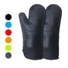 Long Professional Silicone Oven Mitt Heat Resistant Pot Holders Food Safe Flexible Oven Gloves Non-Slip Textured Grip JK2005KD