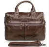 Designer-Men's Bag with Cowhide Head, Hand-held Bill of Lading, Shoulder Slanting Business Briefcase