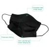 10 stks Retail Packaging Mond Gezichtsmasker Disposable Black Non-Woven Anti-Dust 3 Lagen Filter Actief Carbon Beschermend DHL-schip in 12 uur